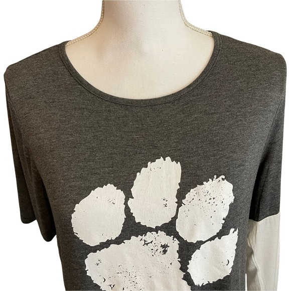 Gameday Couture Clemson Tigers Lightweight Tunic Top Grey, Orange and White-M - Picture 7 of 10